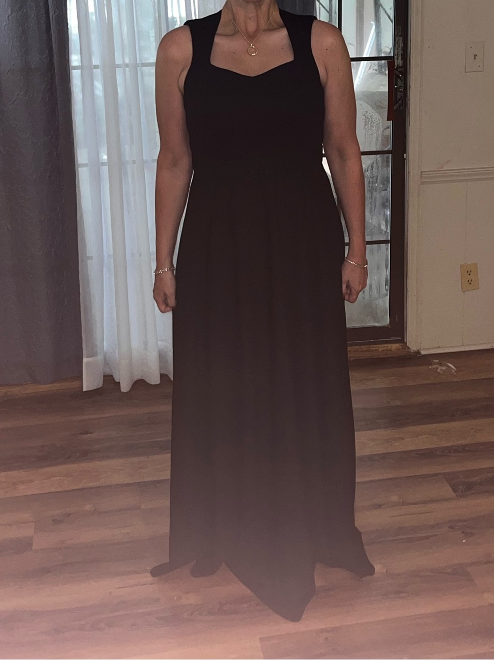 Allure Bridals Black Sleeveless A-Line Wedding Dress